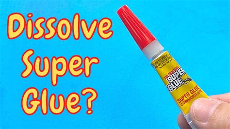 does saliva dissolve super glue